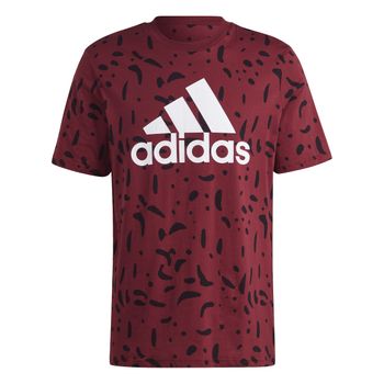 Camiseta Essentials Single Jersey Big Logo Allover Print
