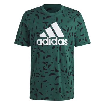 Camiseta Essentials Single Jersey Big Logo Allover Print