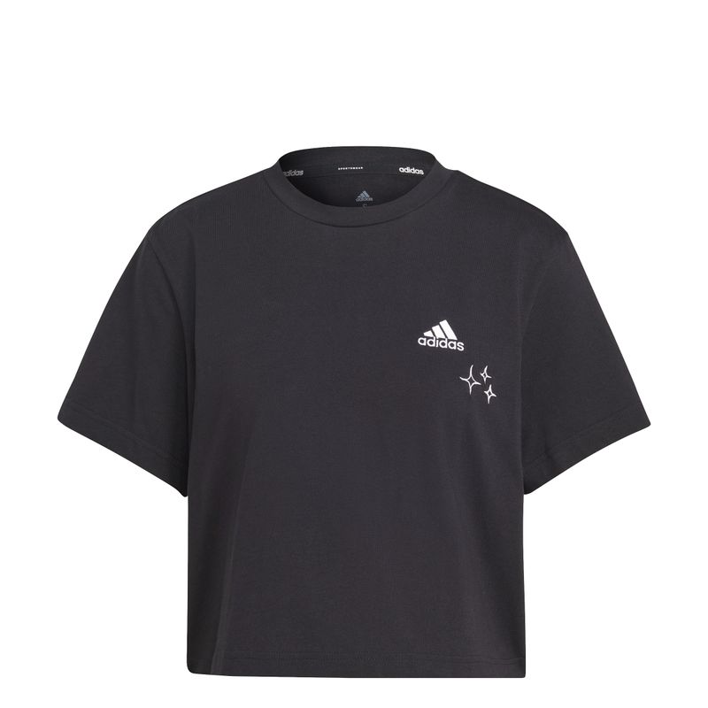 Camiseta adidas blanca logo negro online