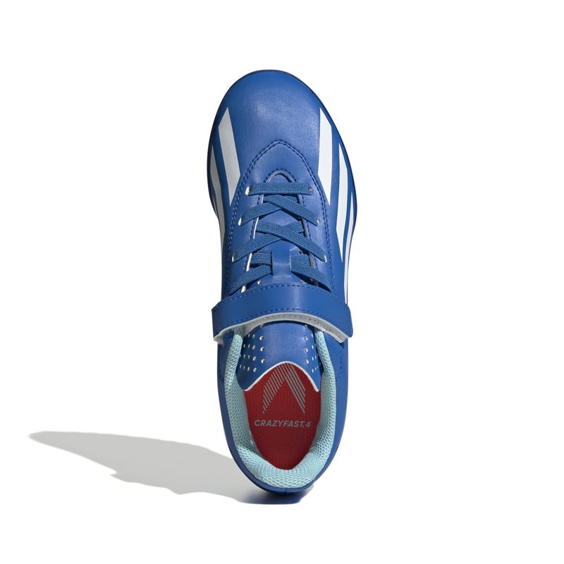 X-CRAZYFAST.4-Hook-and-Loop-Football-Boots-Turf