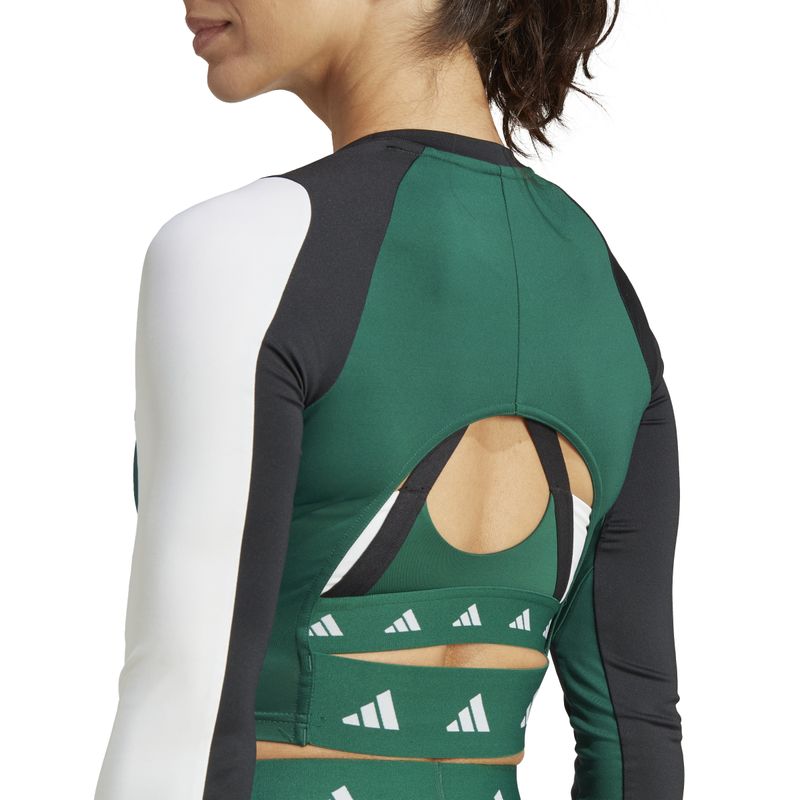 Camiseta-manga-larga-Techfit-AEROREADY-Colorblock