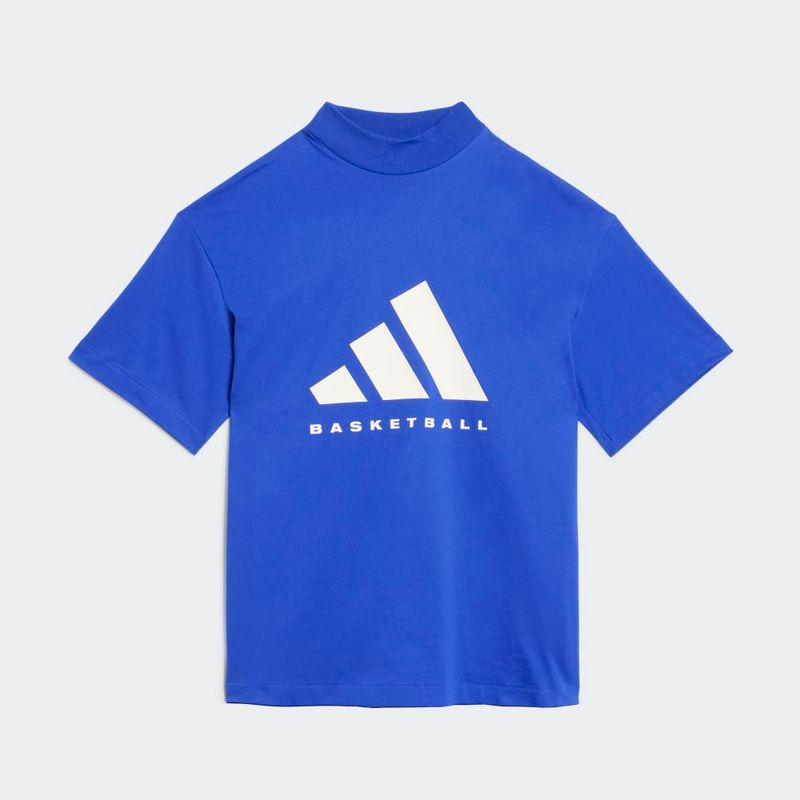 Camiseta adidas blanca y azul online