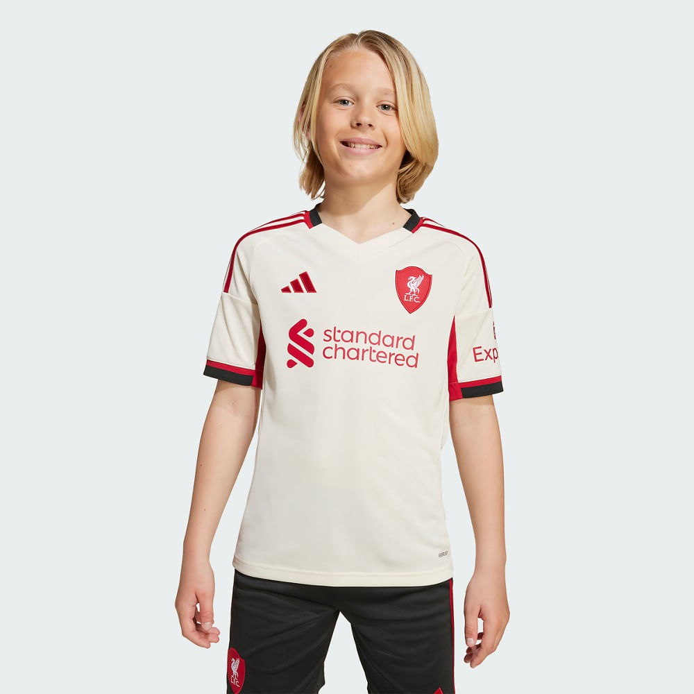 Jersey visitante Liverpool FC 25/26 niños JV6453 | adidas Panamá